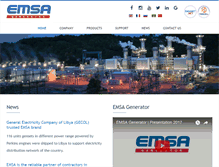Tablet Screenshot of emsa-jenerator.com.tr